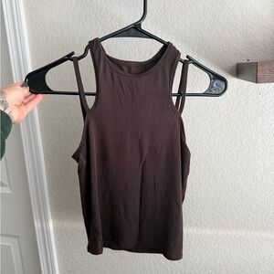 lululemon athletica Dark Brown Tank Top